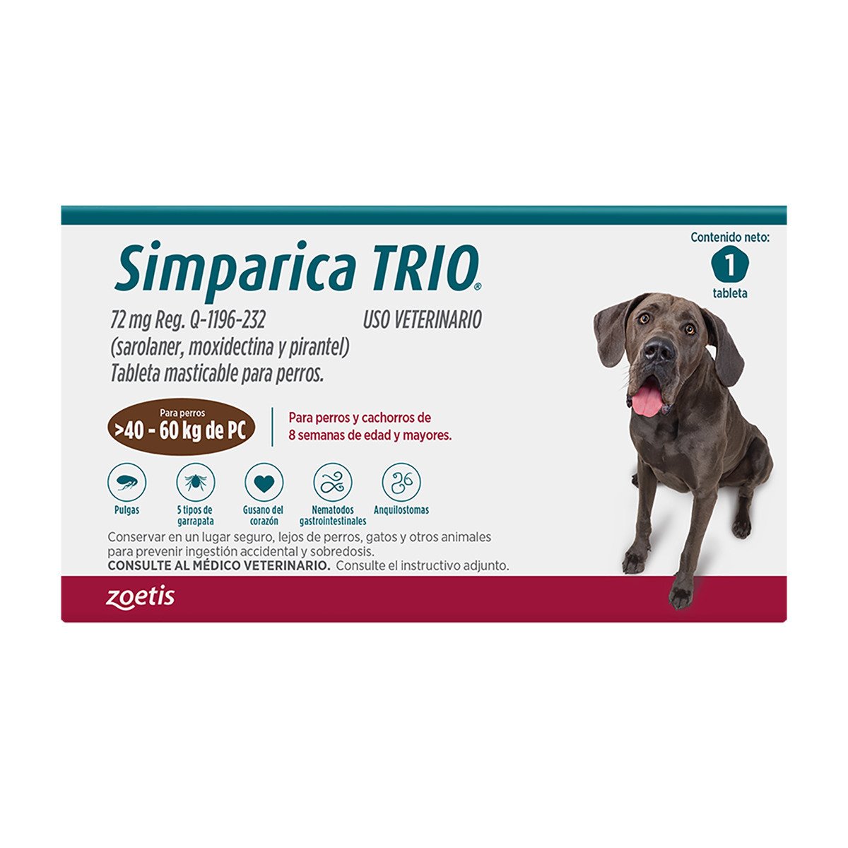 Simparica Trio – Antiparasitario Masticable para Perros
