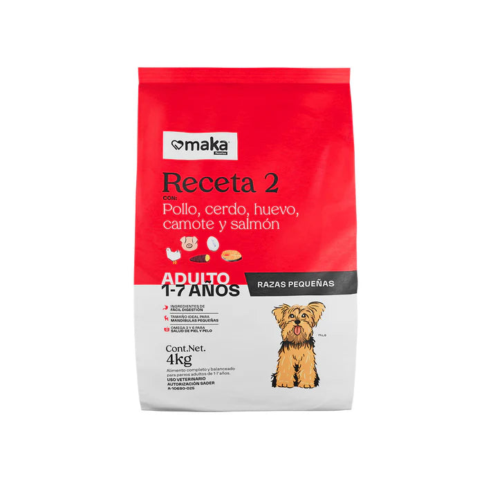 Receta 2 Adulto – Razas Pequeñas (2-7 años)